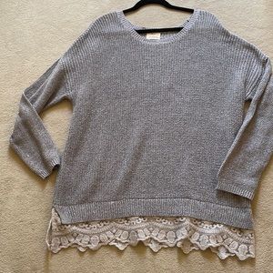 Grey cotton sweater